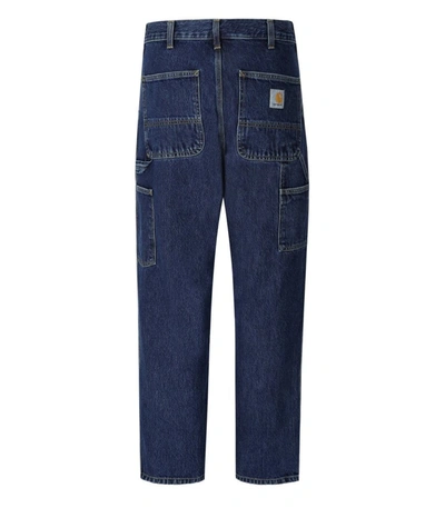 Shop Carhartt Wip  Single Knee Blue Jeans