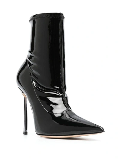 Shop Casadei Superblade Ankle Boots In Black