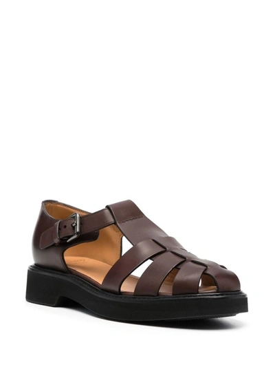 Shop Church's Hove Caged Sandals In Brown