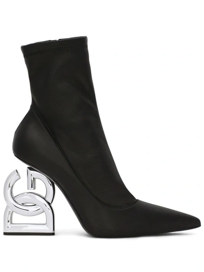 Shop Dolce & Gabbana Dg Pop 105mm Ankle Boots In Black