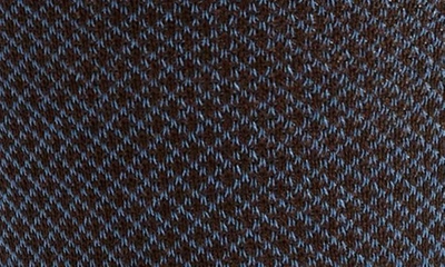 Shop Canali Geometric Jacquard Dress Socks In Brown