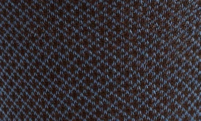 Canali Geometric Jacquard Dress Socks In Brown
