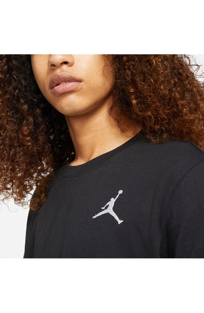 Shop Jordan Jumpman Embroidered T-shirt In Black/ White