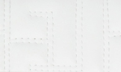 Shop Balmain B-buzz 23 Monogram Quilted Leather Clutch In Gdc White/fuschia