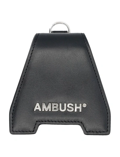 Shop Ambush "a" Flap Airpods Case In Black