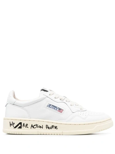 Shop Autry Sneakers With Logo Application In White