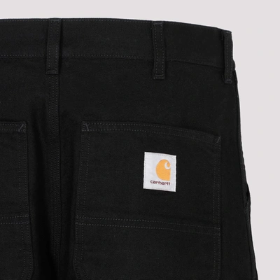 Shop Carhartt Wip  Single Knee Dearborn Pants In Black