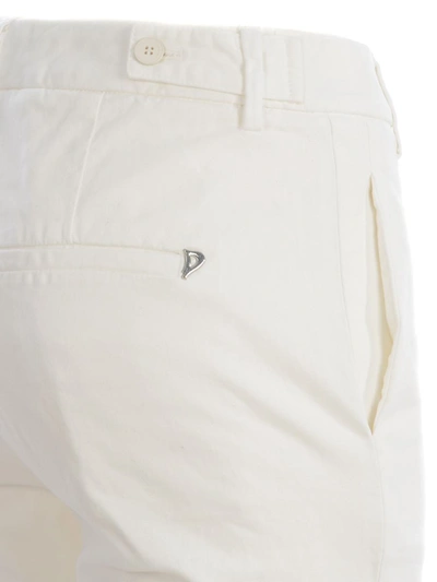 Shop Dondup Trousers  "ariel" In White