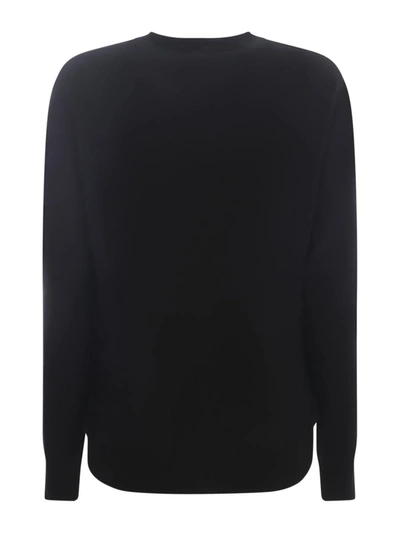 Dsquared2 Intarsia-logo Fine-knit Jumper In Black