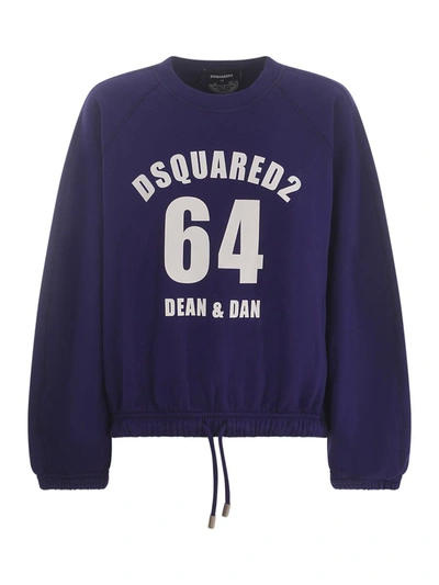 Shop Dsquared2 Sweatshirt  "dean&dan" In Purple