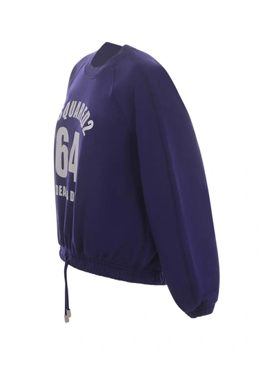 Shop Dsquared2 Sweatshirt  "dean&dan" In Purple