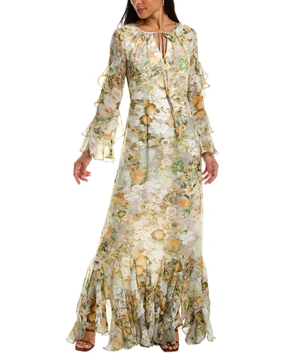 Shop Mikael Aghal Gown In Beige