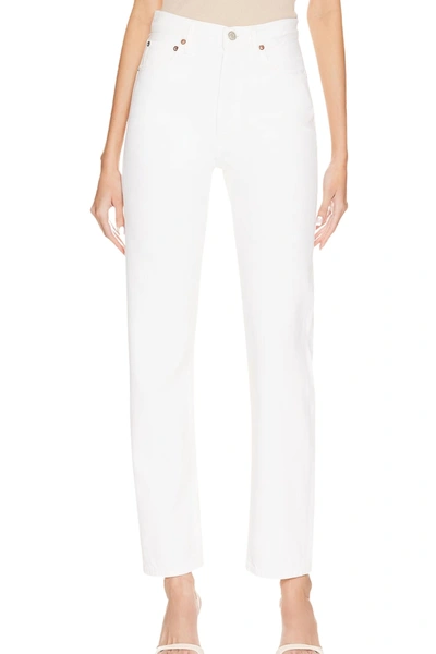 Shop Agolde 90s Pinch Waist Jeans In Marshmallow In White