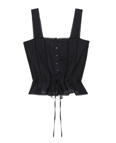 Shop The Great The Victorian Cami Top In Black