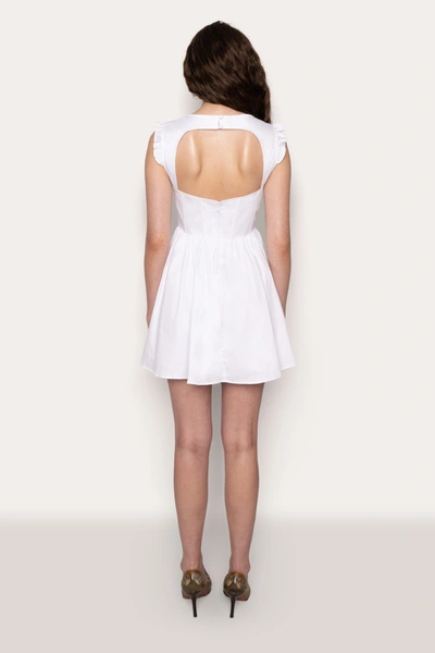 Shop Danielle Guizio Ny Bustier Corset Flare Dress In White