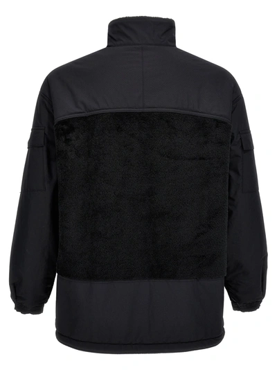 Shop Comme Des Garçons Homme Deux Bimaterial Jacket Casual Jackets, Parka Black