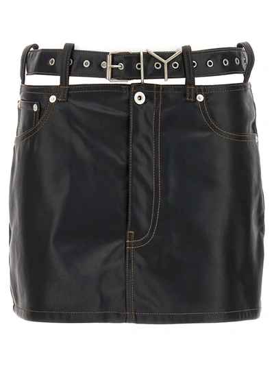 Shop Y/project Cut-out Belt Skirt Skirts Black