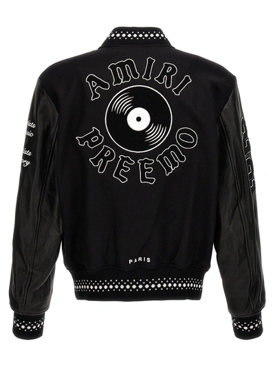Shop Amiri Embroidered Bomber Jacket Coats, Trench Coats White/black