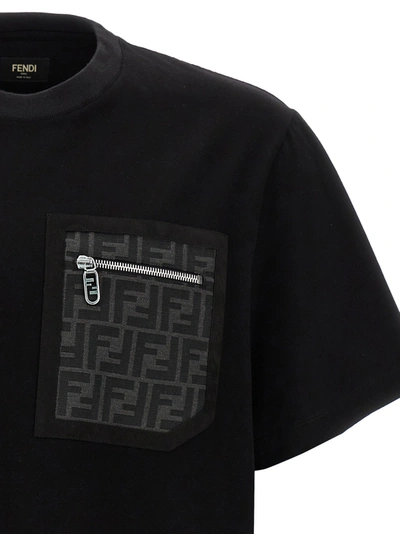 Shop Fendi Ff T-shirt Black