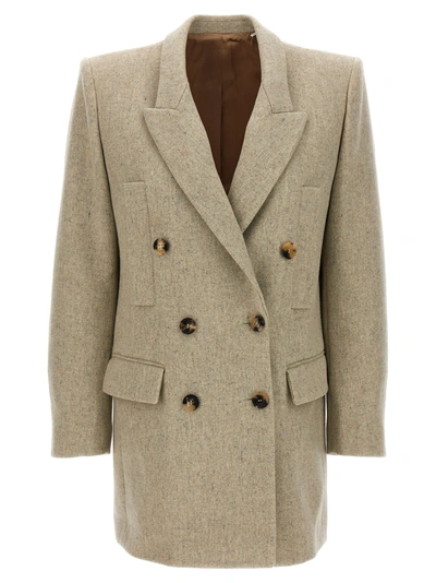 Shop Isabel Marant Floyd Coats, Trench Coats Beige