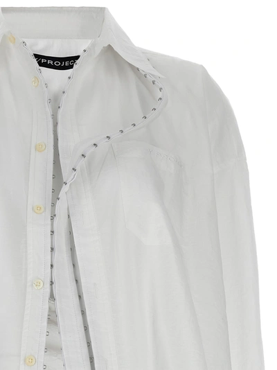 Shop Y/project Hook And Eye Shirt, Blouse White