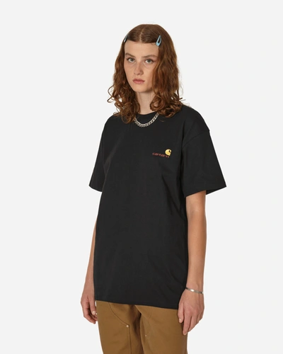 Carhartt American Script Loose Fit T-shirt In Black