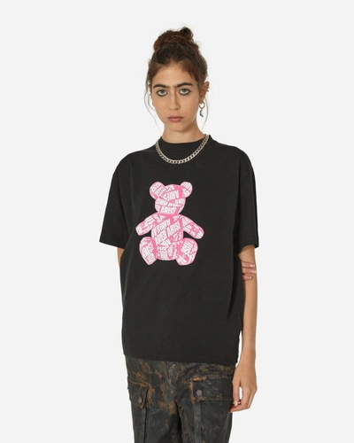 Shop Aries Taped Teddy T-shirt In Black