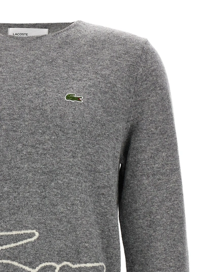 Comme Des Garçons Shirt Comme Des Garcons Shirt X Lacoste Sweater In Gray
