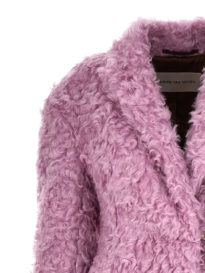 Shop Dries Van Noten Redys Fur In Pink