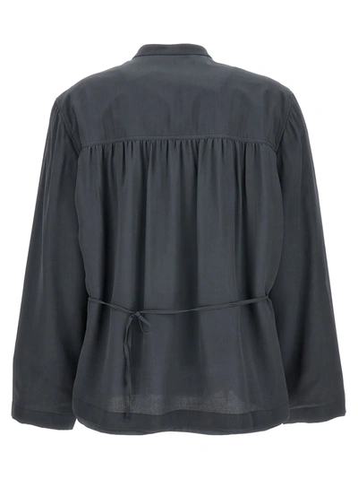 Shop Lemaire Soft Shirt, Blouse In Gray