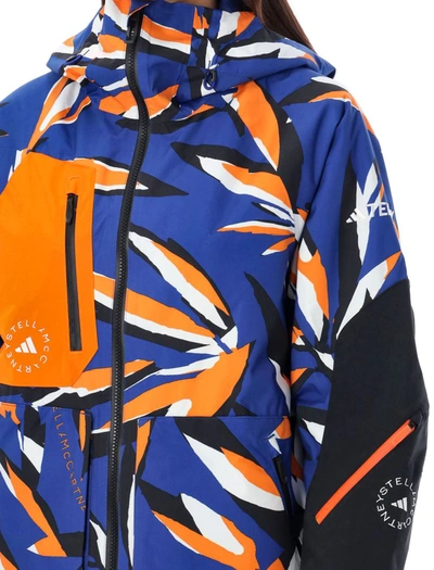 Shop Adidas By Stella Mccartney Ski Jacket Multicolor In Mistery Ink Orange