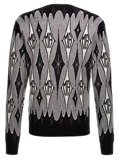 Shop Amiri 'argyle Jacquard' Sweater In Multicolor