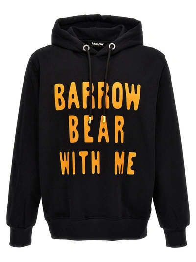 Shop Barrow 'bear With Me' Hoodie In Black