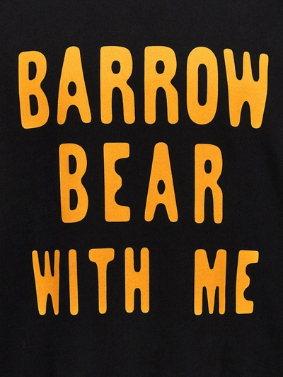 Shop Barrow 'bear With Me' Hoodie In Black