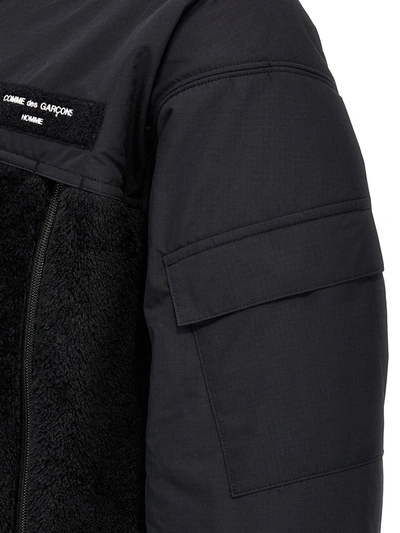 Shop Comme Des Garçons Homme Deux Comme Des Garçons Homme Bimaterial Jacket In Black