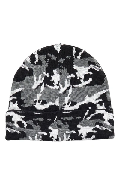 Ugg Camo Cuff Knit Beanie In Black Camo