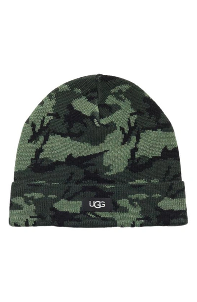 Ugg Camo Cuff Knit Beanie In Camo
