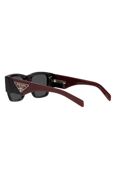 Prada 54mm Square Sunglasses In Dark Grey