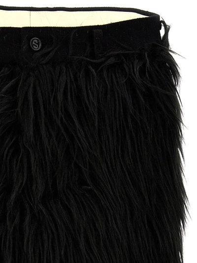 Shop Comme Des Garçons Homme Deux Comme Des Garçons Homme Plus Eco Fur Bermuda Shorts In Black