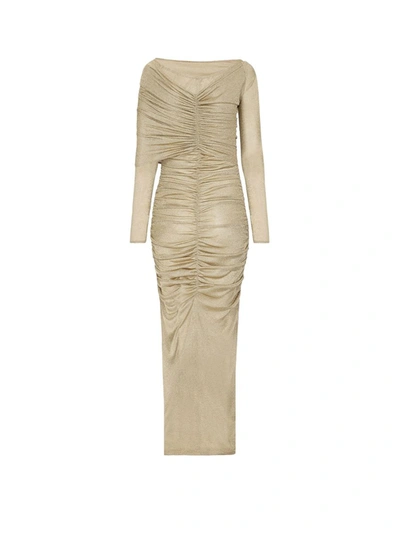 Shop Dolce & Gabbana Dress In Gold