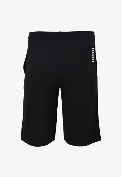 Shop Ea7 Core Identity Bermuda Shorts In Black