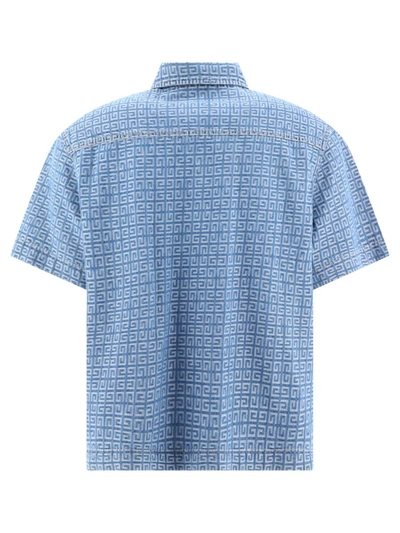 Shop Givenchy "4g" Shirt In Blue