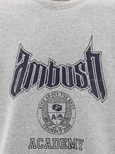 Shop Ambush " Academy" Sweatshirt In Grey