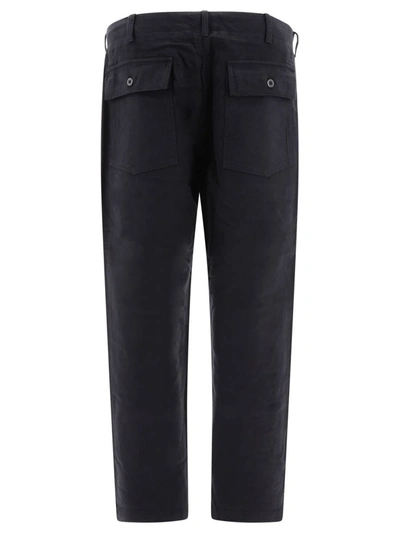 Shop Engineered Garments "fatigue" Trousers In Black