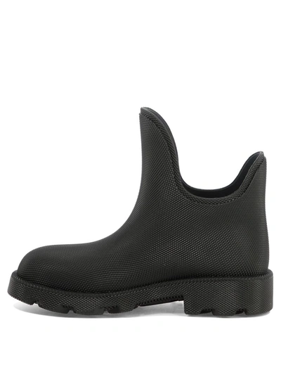 Shop Burberry "marsh" Ankle Boots In Black