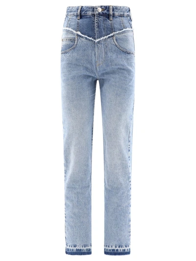 Shop Isabel Marant "noemie" Jeans In Blue
