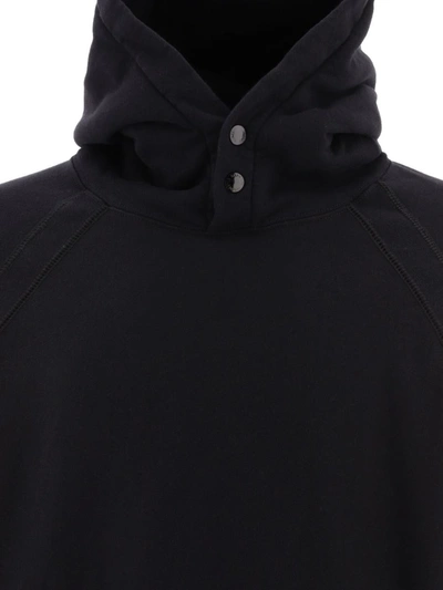 Shop Engineered Garments "raglan Hoodie Cp" Hoodie In Black