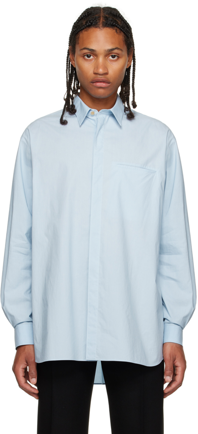 Shop The Row Blue Fili Shirt In Powder Blue