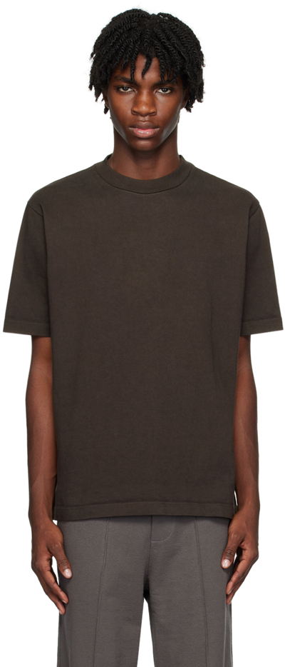 Shop Lady White Co. Brown Rugby T-shirt In Black Mushroom