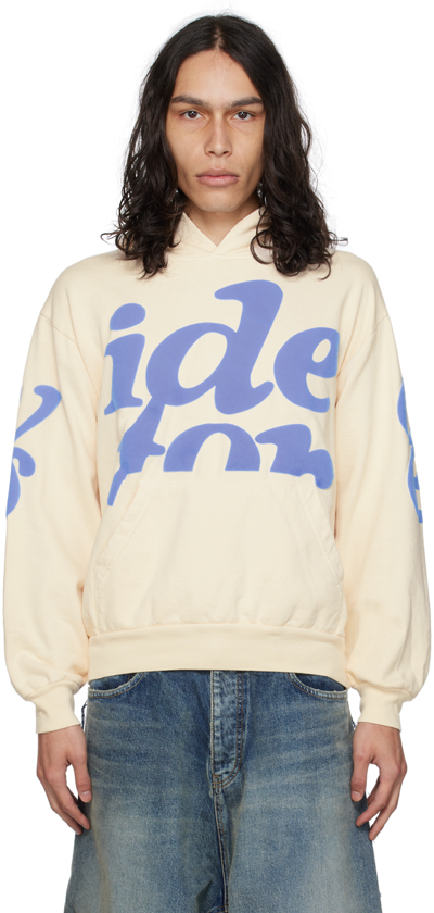 Shop Video Store Apparel Off-white Mega Puff Hoodie In White/blue